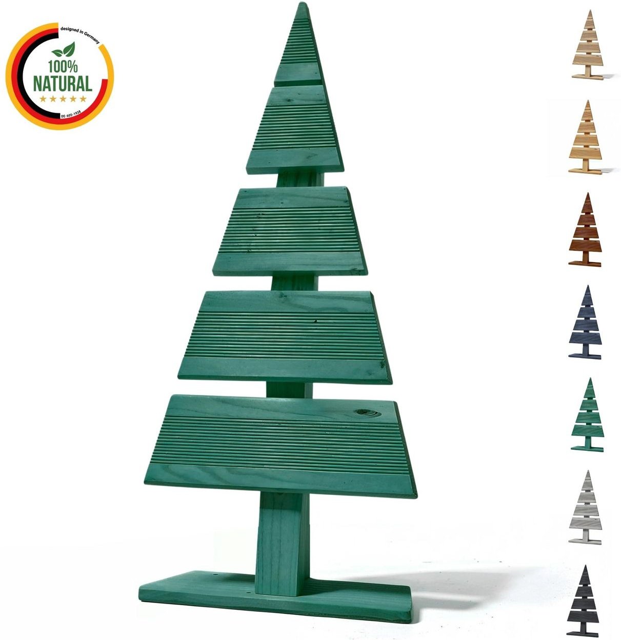 Weihnachtsdekoration 60cm Holz-Weihnachtsbaum Dekobaum Tannenbaum Grün