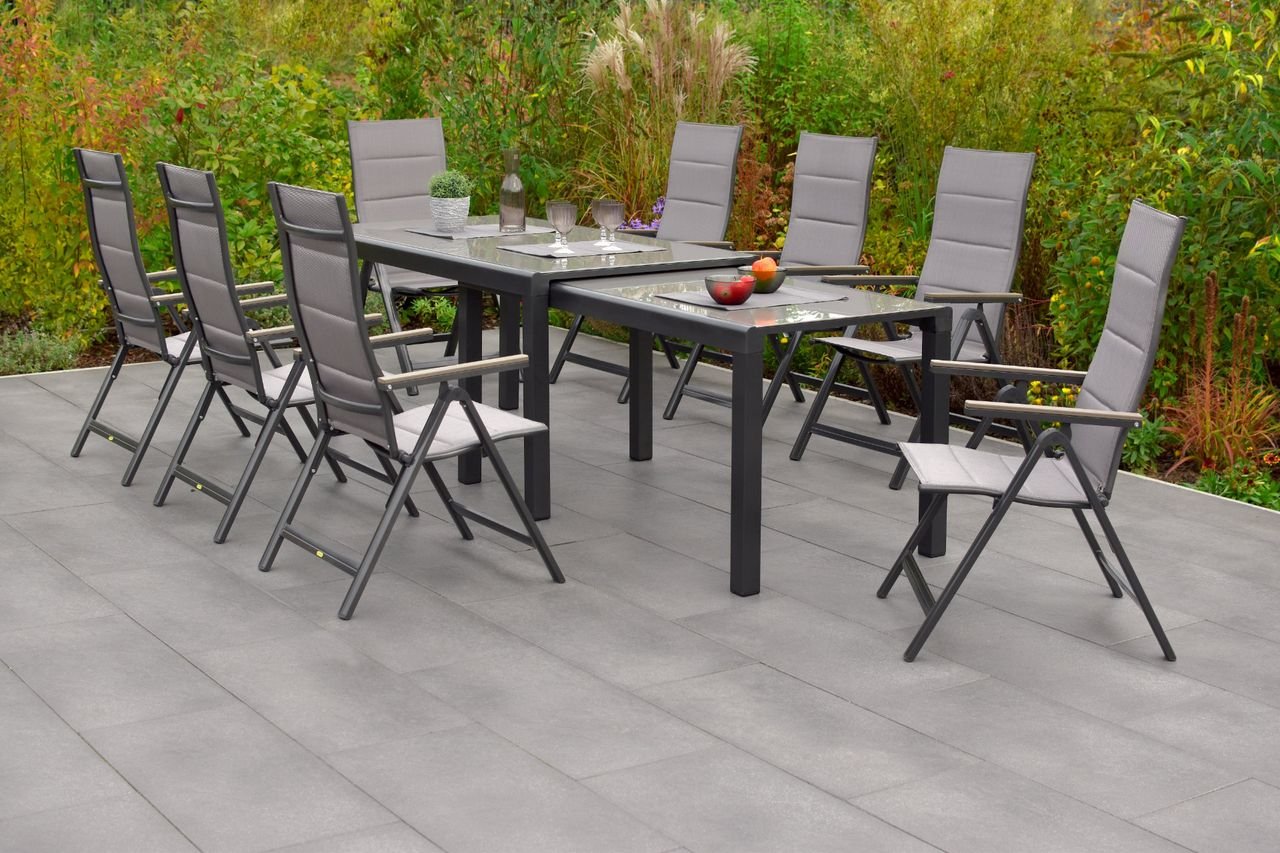 Trivero Set 9tlg. Flex-Ausziehtisch