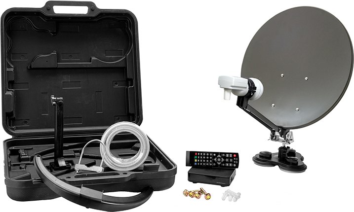 Camping Sat-Anlagen Set MCA 38 HD inkl. FullHD DVB-S2 Receiver - Komplettset