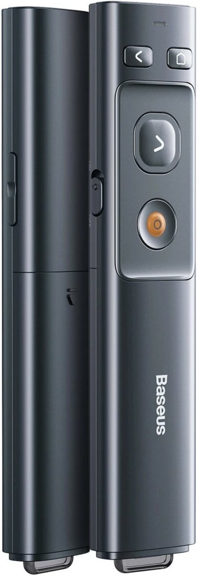 Baseus Orange Dot AI-Laserpointer mit automatischer Sprachtranskription, zwei Laser – Grau