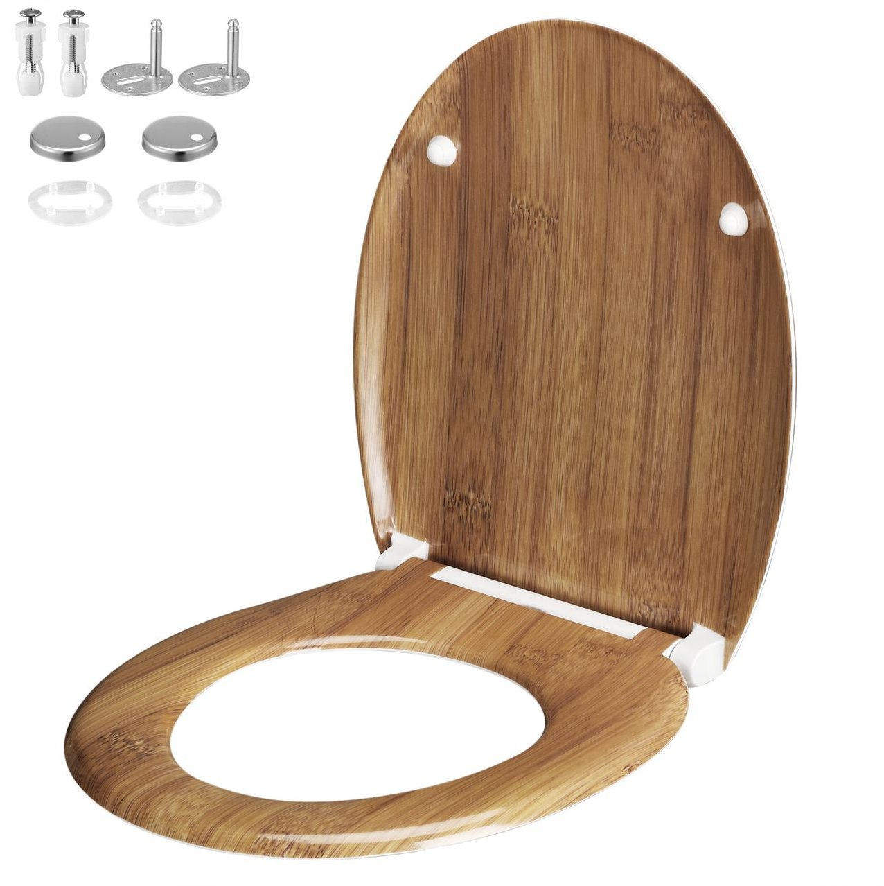 Thumbnail - Casaria Toilettensitz Bambus mit Absenkautomatik