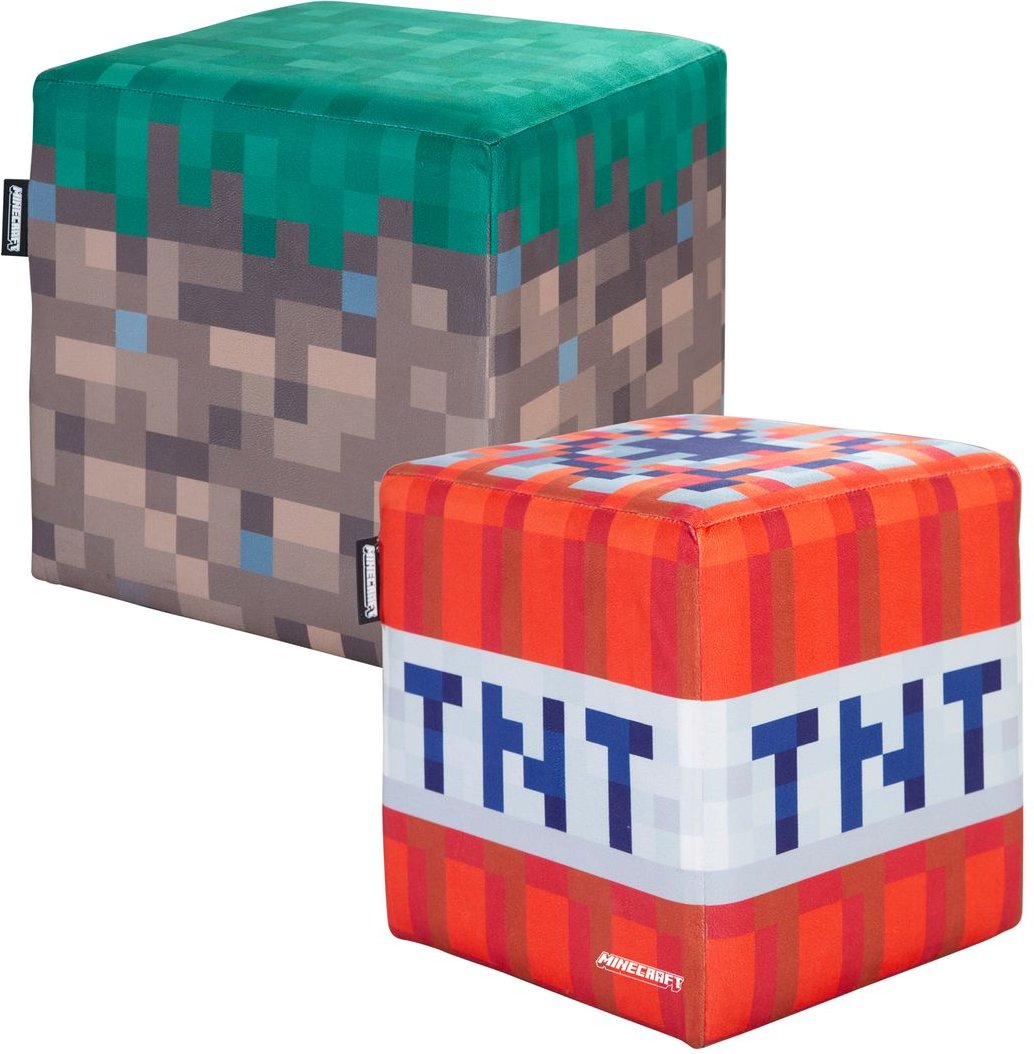 MINECRAFT - Sitzhocker, Pouf, Ottomane, Fußablage