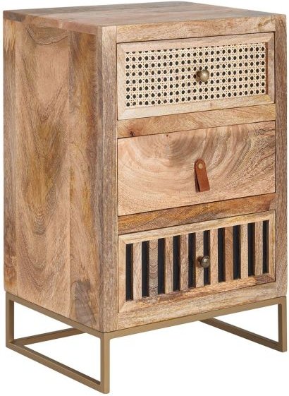 Nachttisch 40x60x30 cm Mango Massivholz