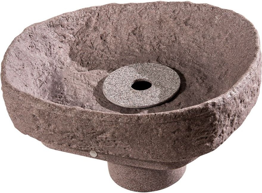 Springbrunnen-Set für den Dekor-Regenspeicher "Hinkelstein", granitrot