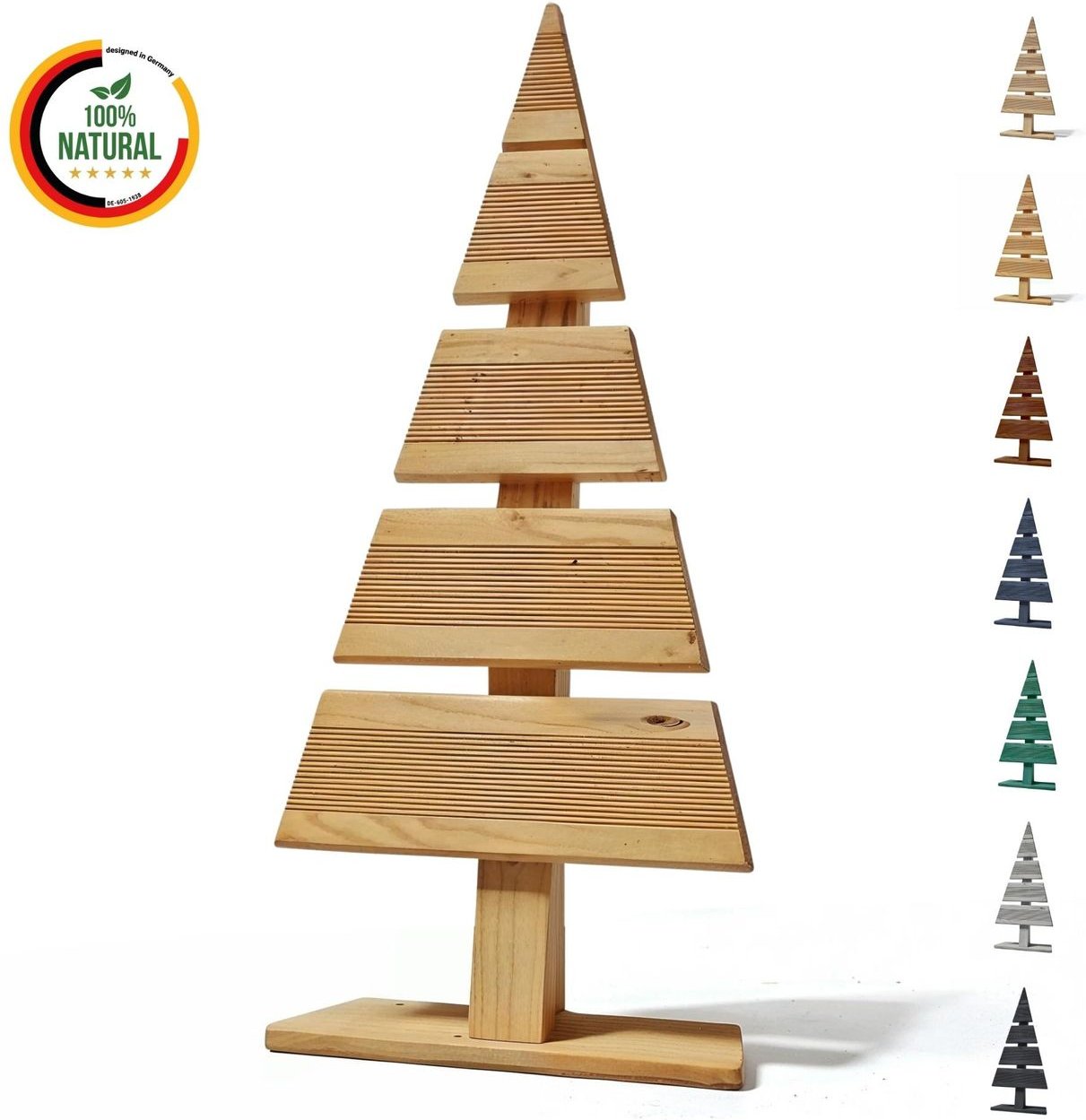 Weihnachtsdekoration 60cm Hoch Holz-Weihnachtsbaum Dekobaum Tannenbaum Natur