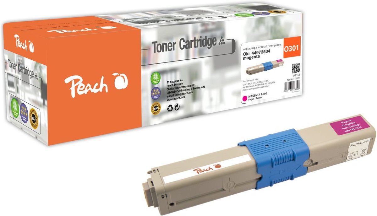 Tonermodul magenta ersetzt Oki 44973534