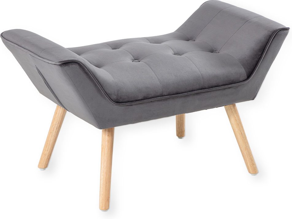 Hocker, ca. 90 x 48 x 54 cm - Dunkelgrau