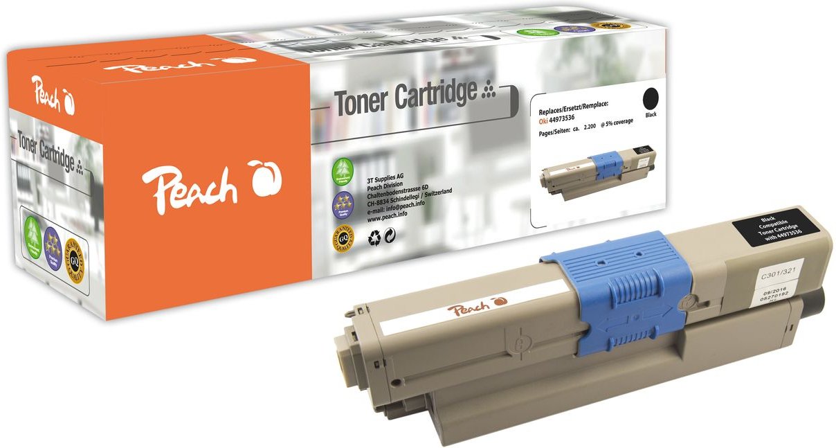 Tonermodul schwarz ersetzt Oki 44973536