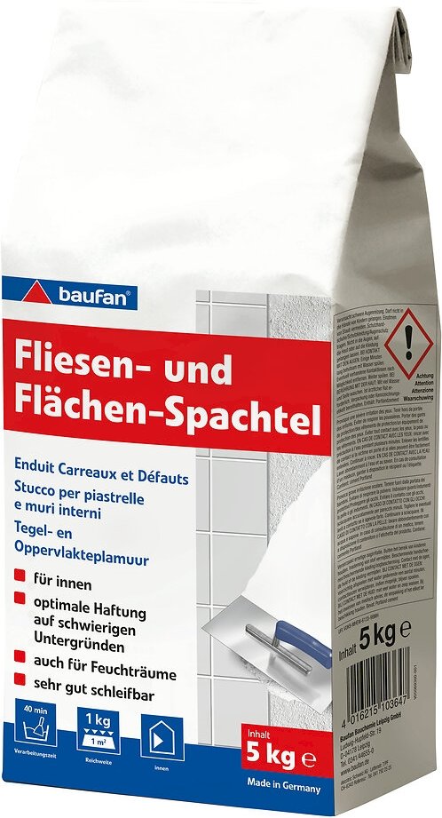 baufan Fliesen- und Flächen-Spachtel