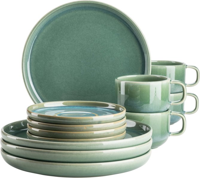 Serie Elina Uno, Frühstücksset 12 teilig für 4 Personen