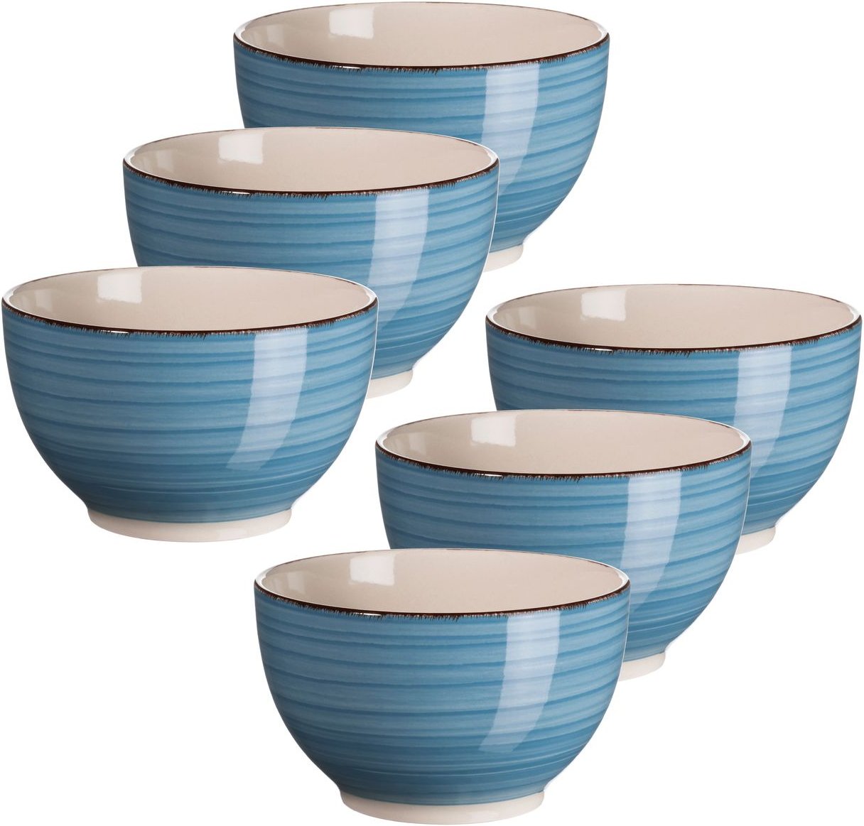 Müslischale 14 cm, 6-er Set, DUNKELBLAU