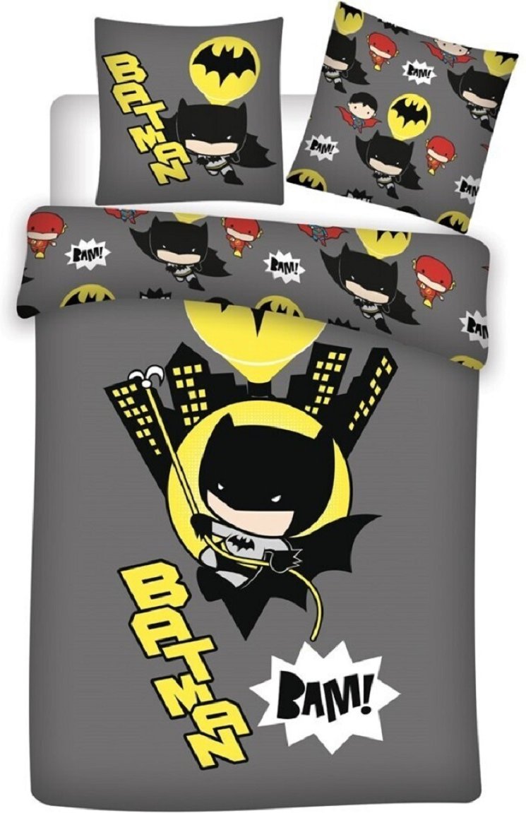 Batman Bettwäsche-Set – 140×200 cm Bettbezug & 63×63 cm Kissenbezug