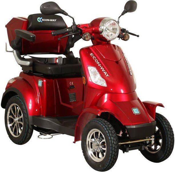 E-Seniorenmobil CL-30ZR-60, Lithium-Akku, 4-Rad, 1000 Watt, Lithium Rot