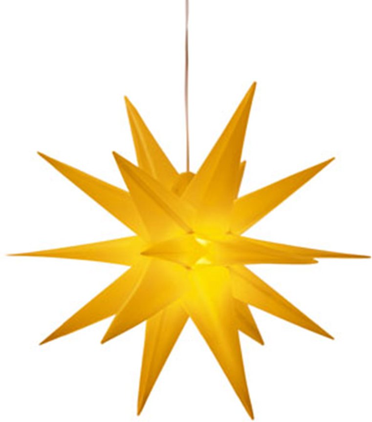 LED 3D-Leuchtstern - Gelb