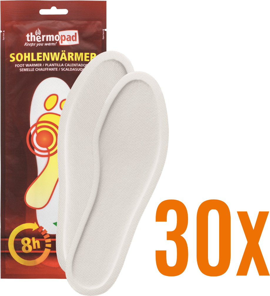 Thermopad 30x Paar Sohlenwärmer Größe XXL (44-46)