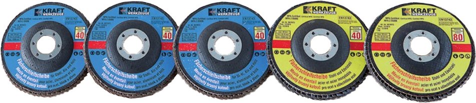 Fächerscheiben-Set 5tlg.