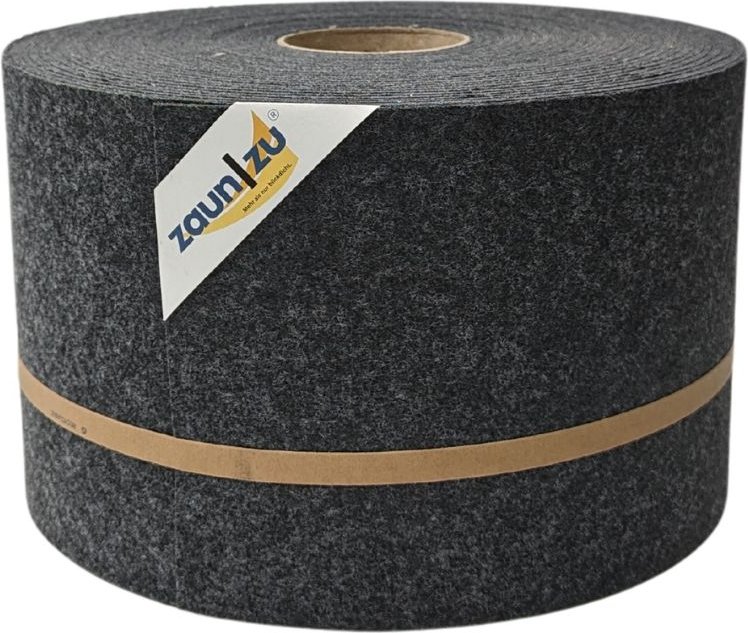 Thumbnail - Sichtschutzstreifen Design Vlies für Doppelstabmatten Anthrazit 50m