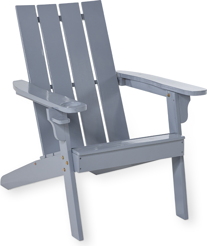 Adirondack Gartenstuhl aus FSC-zertifiziertem Akazienholz, ca. 69 x 92 x 89 cm – Blau