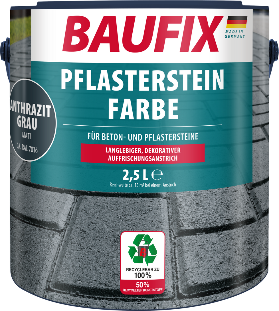 Thumbnail - BAUFIX Pflasterstein Farbe anthrazit 2,5L