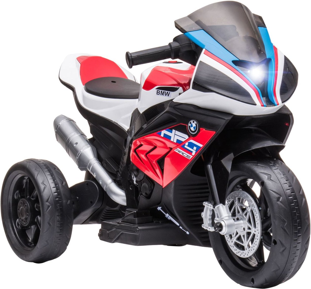 Kinder Elektro-Motorrad Kindermotorrad Elektro-Dreirad ab 18 Monaten Rot
