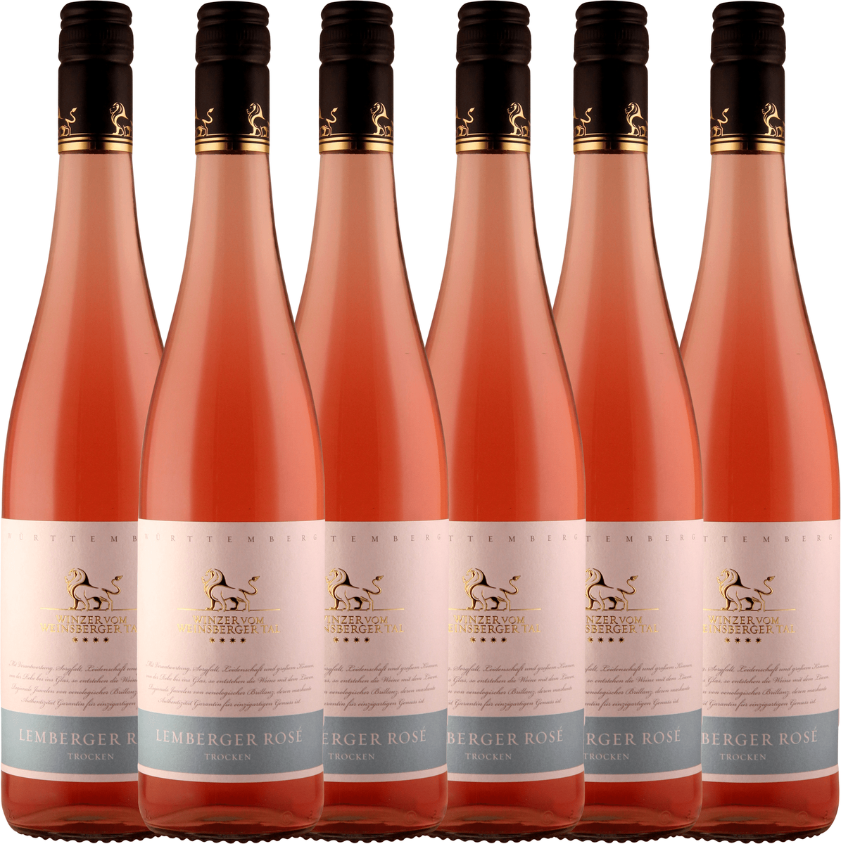 Thumbnail - Winzer vom Weinsberger Tal "Rebsortenlinie" Lemberger Rosé Qualitätswein trocken 0,75L 6er Karton