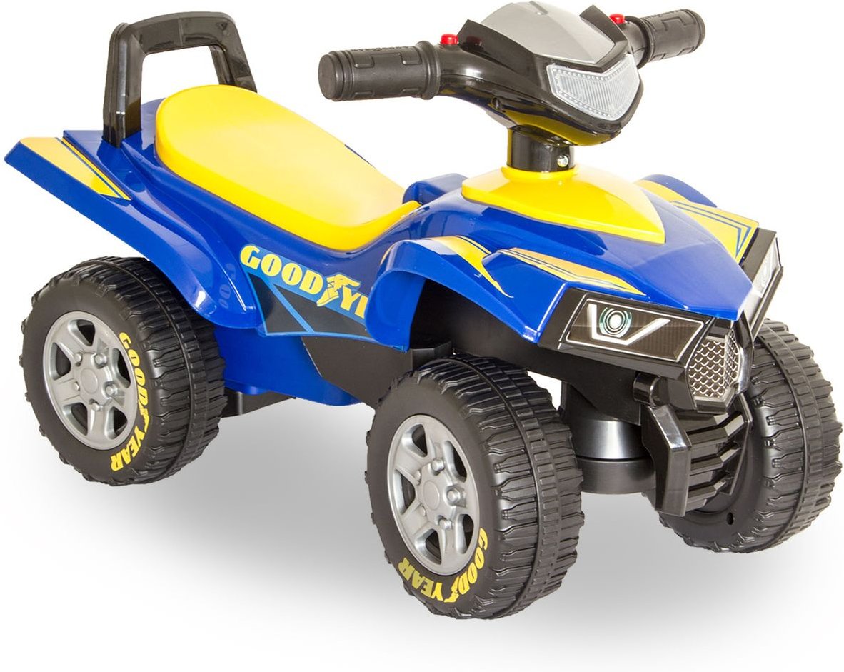 GOOD YEAR Rutscherauto, Kinder-Quad, Rutschauto in blau