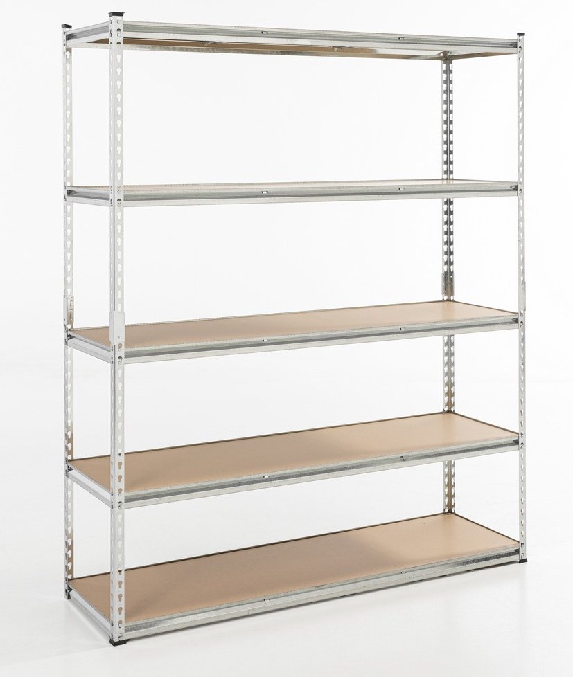 Schwerlastregal, 5 Ablagen je 175kg belastbar, 180 x 150 x 45 cm