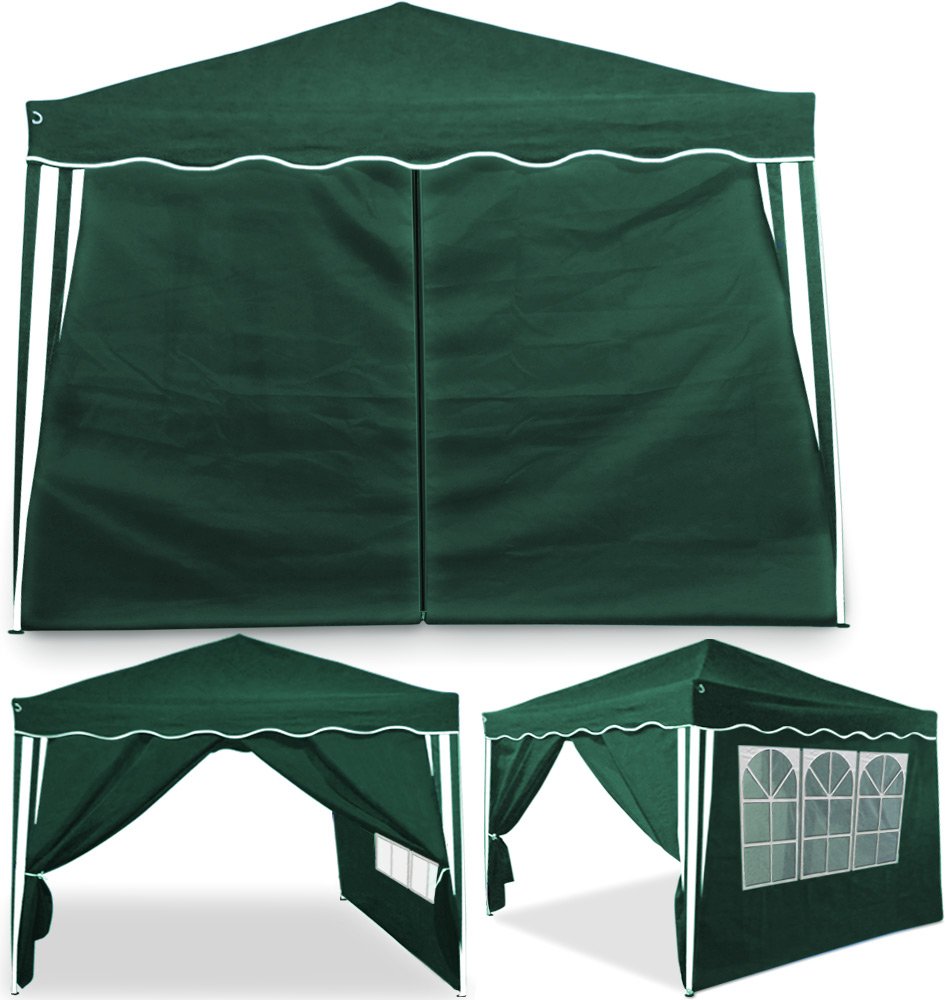 Deuba Seitenwand 2x für Capri 3x3 Pavillons grün