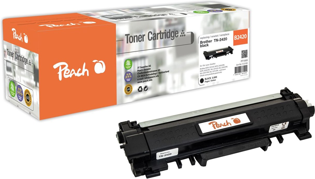 Tonermodul schwarz ersetzt Brother TN-2420