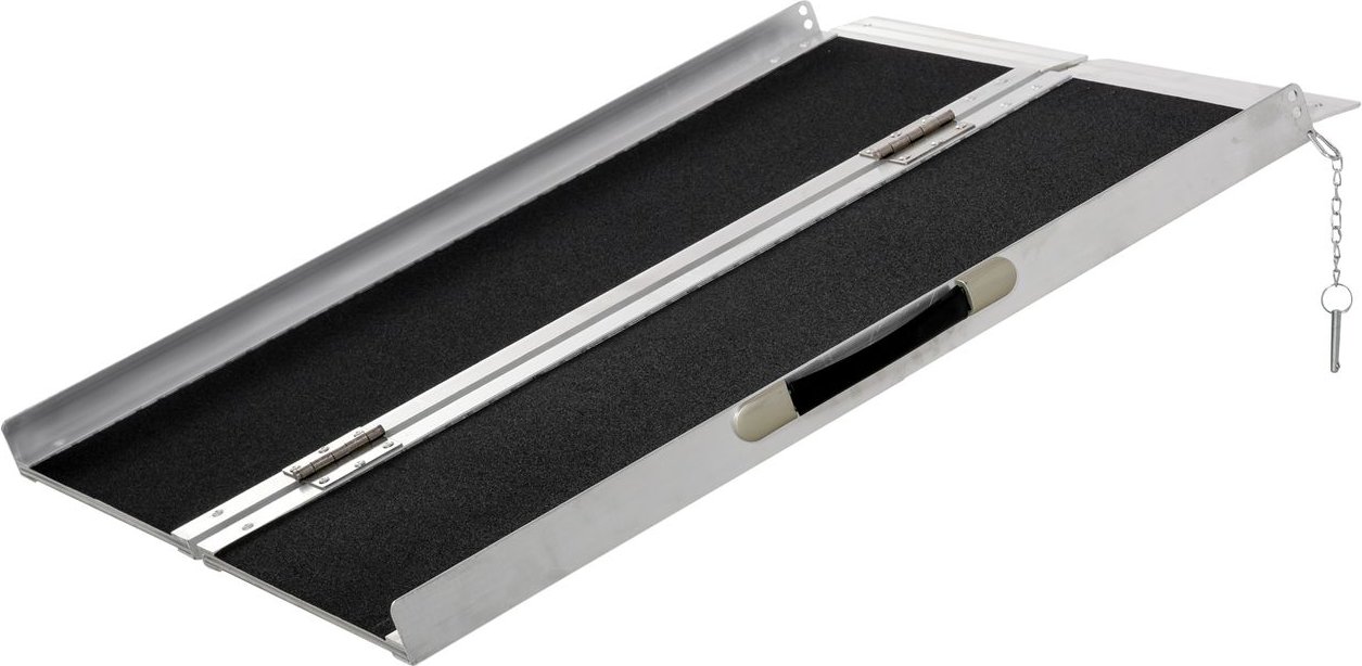 Thumbnail - Rollstuhlrampe Auffahrrampe Rollstühle Rollatoren Faltbar Aluminium PVC