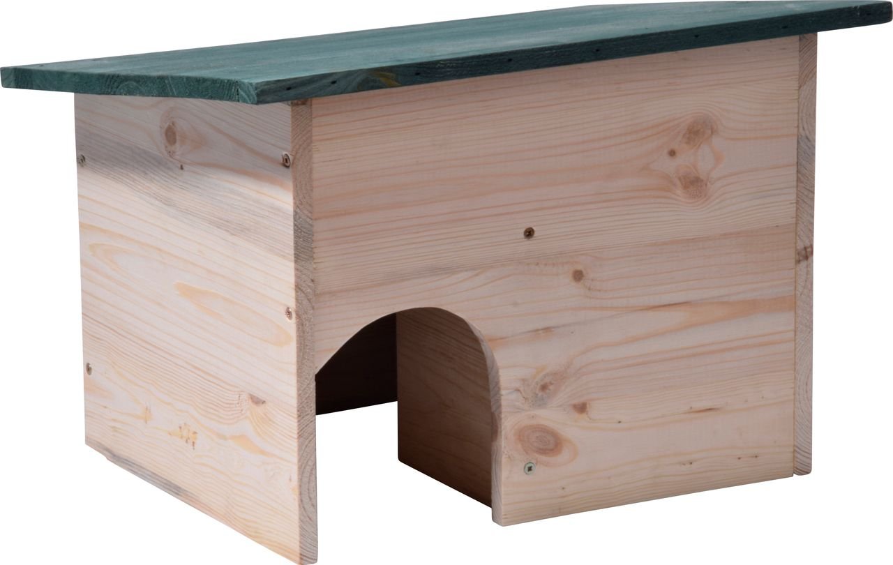 Igelhaus Bausatz mit grünem Dach