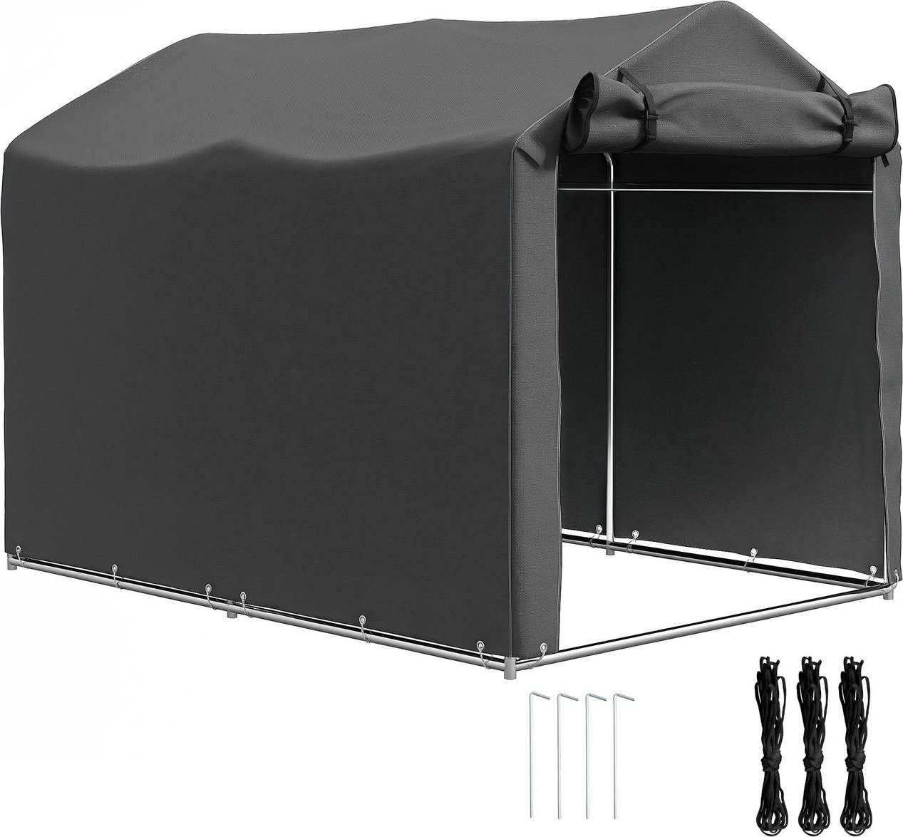 Garagenzelt, wasserdicht Zeltgarage mit Tür, UV-beständig Gerätezelt