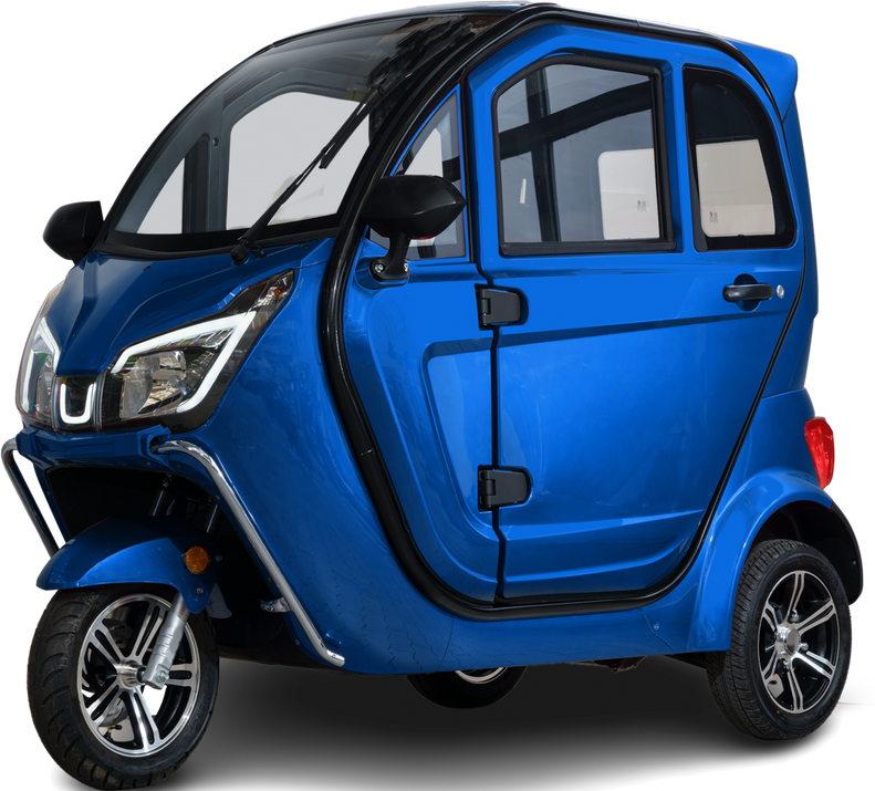 Y8 GT Kabinenroller – 3 kW, Li-Ion-Akku, 45 km/h, dunkelblaumetallic