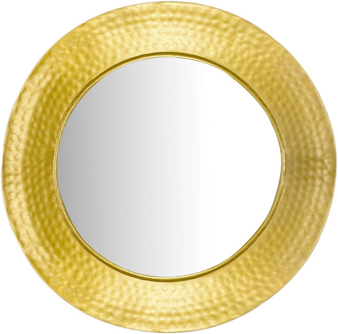 Wandspiegel Hammerschlag 60 cm Metall