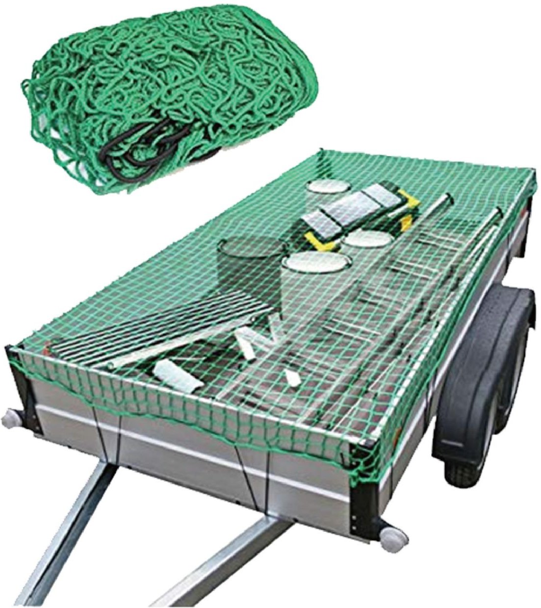 Anhängernetz 2,5 x 4,0 m mit Randverstärkung 8mm