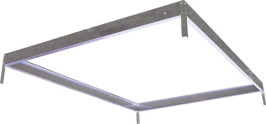 Stahlfundament für Gewächshäuser, ca. 254 x 190 x 12 cm