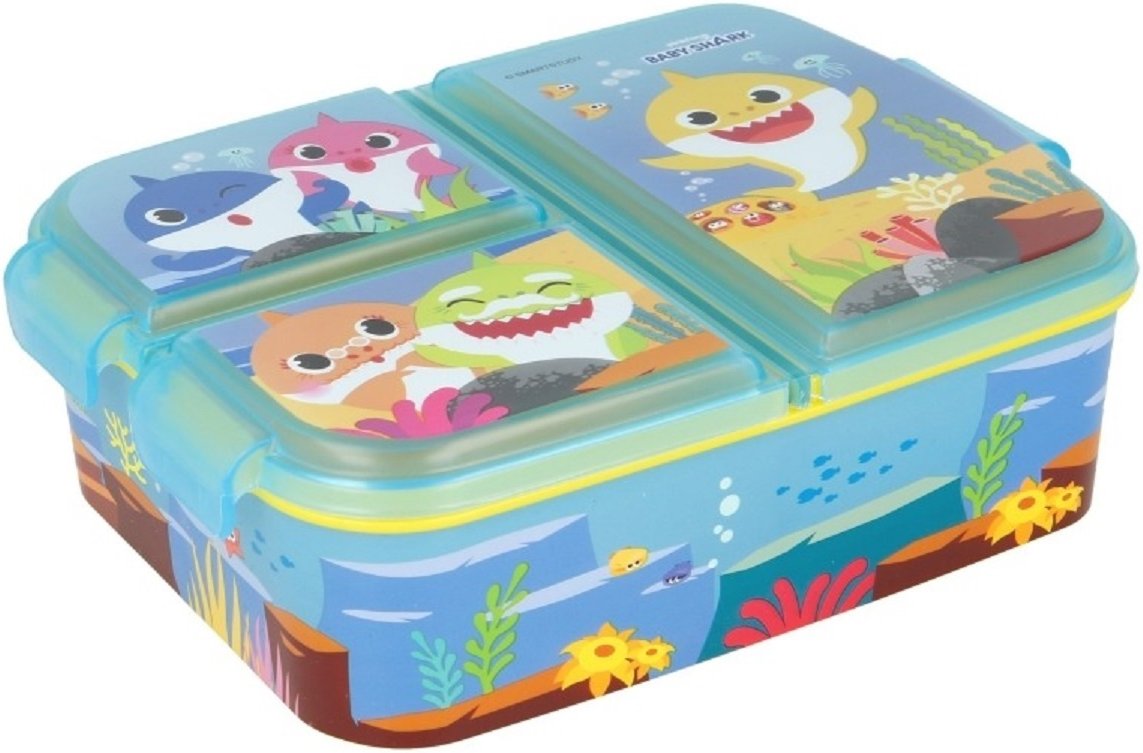 Baby Shark Kinder Brotdose – Lunchbox mit 3 Fächern