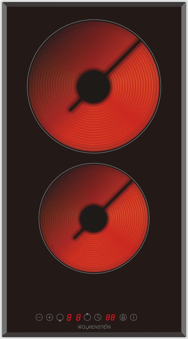 Wolkenstein WEB-C2-F Glaskeramikkochfeld mit Aluminiumrahmen