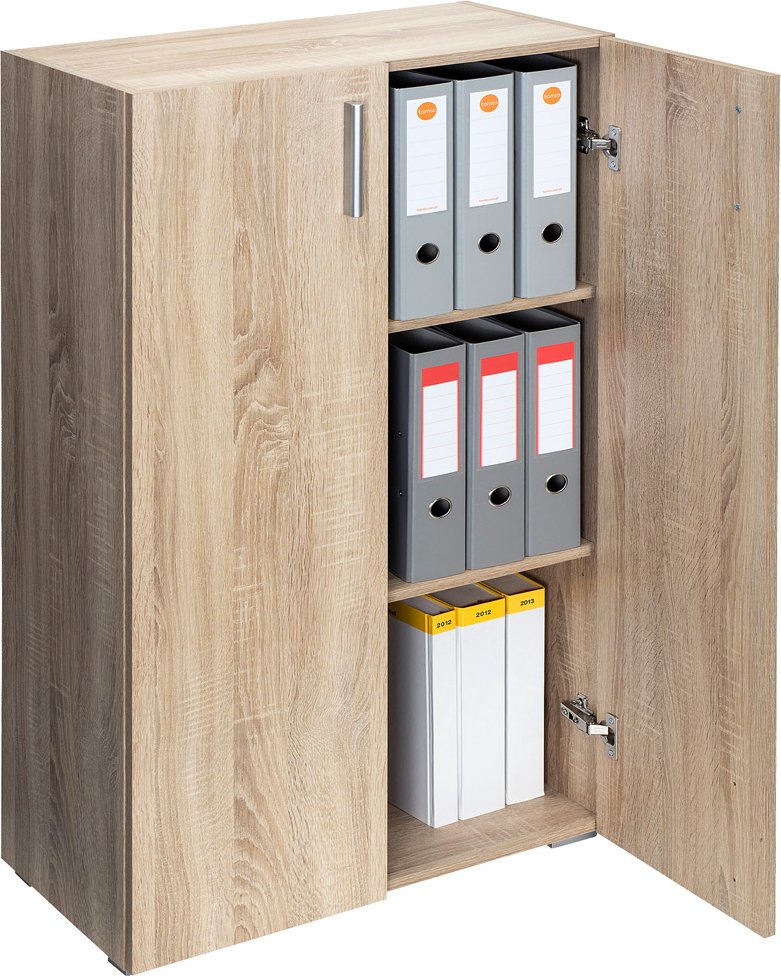 Casaria Mehrzweckschrank Vela Eiche 115,5x31x60cm