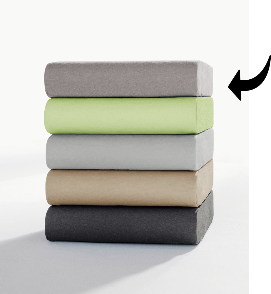 Jersey Spannbetttuch für Topper + Boxspringbett