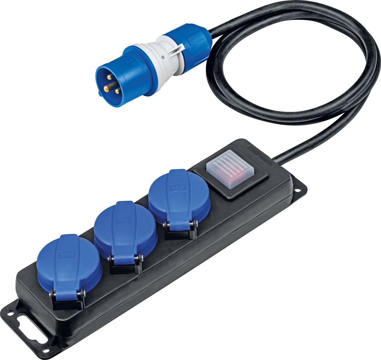 Camping CEE Steckdosenleiste mit Schalter 1,5 m H07RN-F 3G1,5 IP44