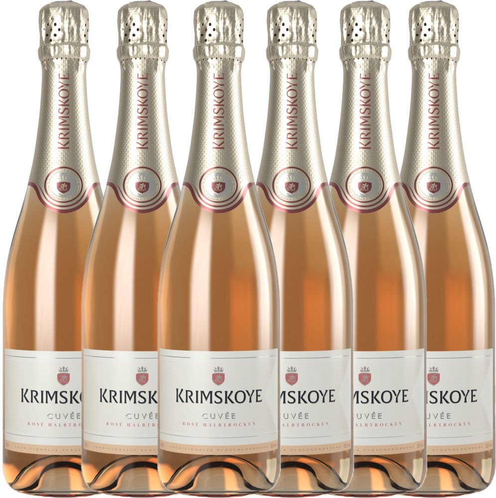 Sekt aus Moldawien Rosé halbtrocken - 6er Karton