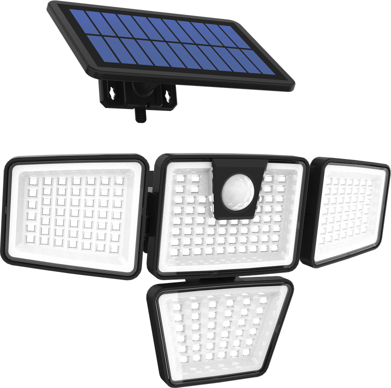 LED-Solar-Sensor-Wandleuchte - 800 Lumen