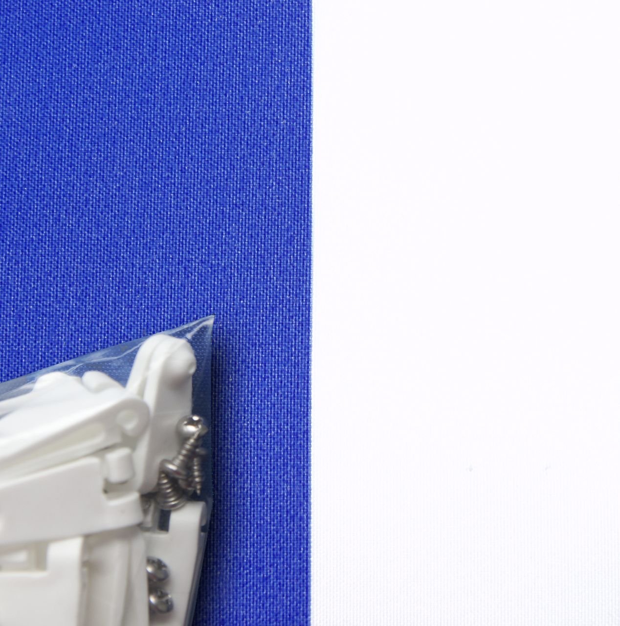 Sonnensegel 420x140cm blau/weiß