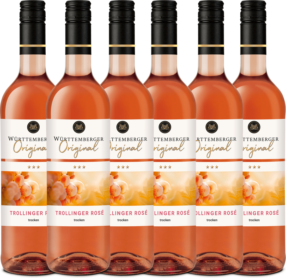 Württemberger Original Trollinger Rosé Qualitätswein trocken 0,75L 6er Karton