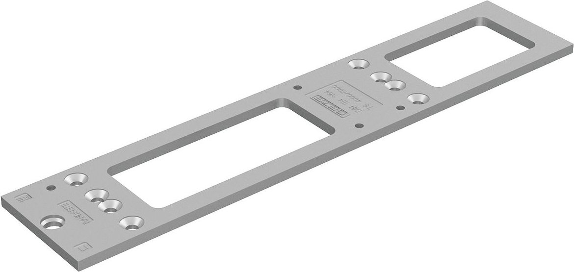 Montageplatte silber - für Türschließer TS4000/TS5000