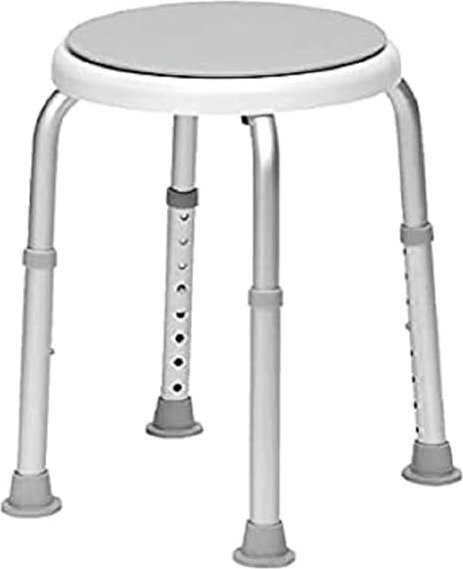 Drehbarer Duschhocker 360° Rotationsfunktion, höhenverstellbar 300 kg belastbar