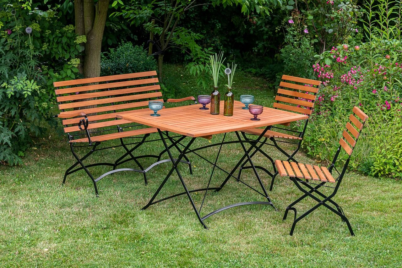 Schlossgarten Set 4tlg. Tisch 120x80 cm