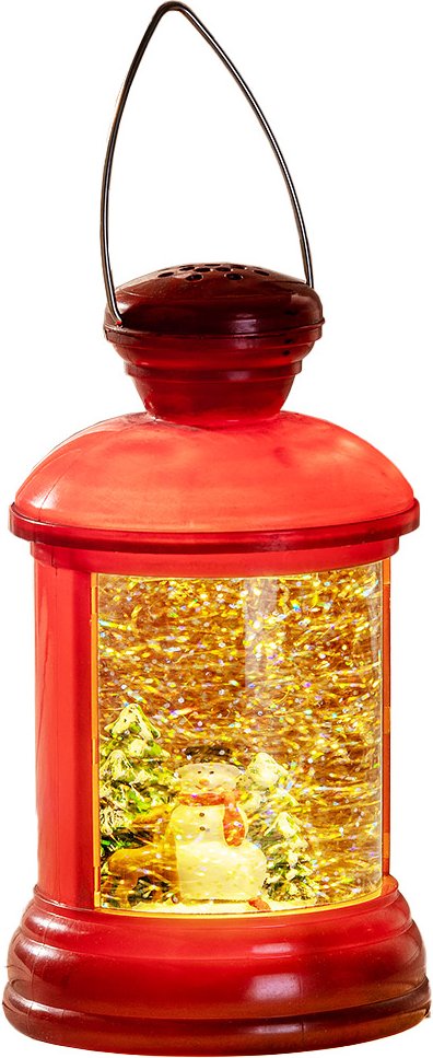 LED-Schneelaterne LEVI - Schneemann