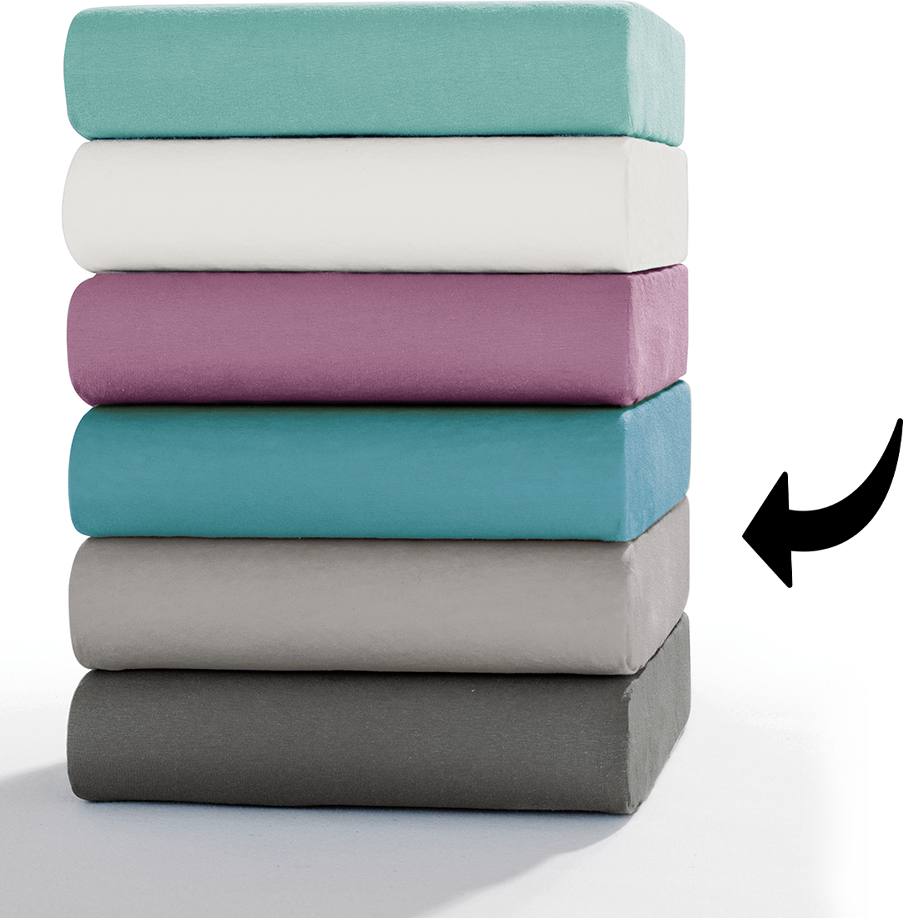 Mako-Feinjersey-Spannbetttuch, ca. 140 - 160 x 200 cm